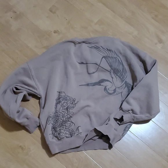 Crane Brown Oversized Ninth Hall Crewneck Sweatshirt